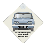 Reliant Scimitar GT Coupe SE4 1964-66 Car Window Hanging Sign